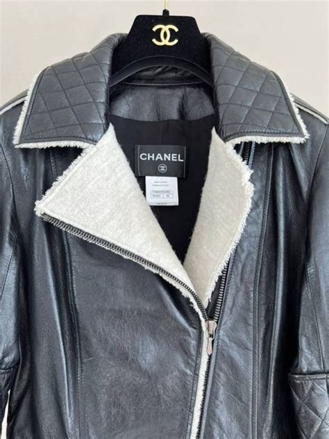 chanel leather jacket 2018|chanel boutique jacket.